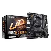 GIGABYTE AMD  B550M DS3H R2 Placa base - Procesadores AMD Ryzen 5000, VRM de 5+3 fases, hasta 4733 MHz DDR4 (O.C.), 1x M.2 PCIe 4.0 + 1x M.2 PCIe 3.0,