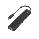 Hama Multipuerto USB-C, 5 Puertos (3 x USB-A+ USB-C + HDMI), 5Gbps