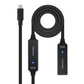 Nanocable Cable USB 3.2 amplif. C/M-C/H 10 m