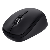 MOUSE TRUST WIRELESS Y BLUETOOTH YVI+ NEGRO 1600DPI AJUSTABLE 3 BOTONES 3 DISPOSITIVOS