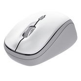MOUSE TRUST WIRELESS Y BLUETOOTH YVI+ BLANCO 1600DPI AJUSTABLE 3 BOTONES 3 DISPOSITIVOS