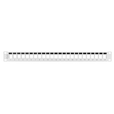 PATCH PANEL LANBERG 24 PUERTOS 1U RACK 19 PARA MODULOS KEYSTONE GRIS
