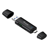 CARD READER EXTERNO EQUIP USB 3.2 DOBLE CONEXION USB-A & USB-C SD TF