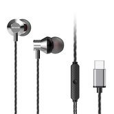 AURICULAR INTRAUDITIVO USB-C AIWA ESTM-50USB-C/SL COLOR PLATA MICROFONO INTEGRADO MANDO A DISTANCIA DRIVER 10mm
