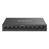 SWITCH POE+ NO GESTIONABLE MERCUSYS MS110CP 10P 8xRJ45 100Mbps PoE+ 2xGbps 65W 250m