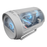 Caja MARS GAMING  MC-CYLONW RGB Blanco Incluye Fuente