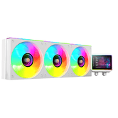 SISTEMA DE REFRIGERACION LIQUIDA MARS GAMING MLVISIONII360W BLANCO 3x120mm ARGB TPD 600W PANTALLA