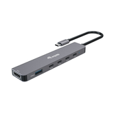 DOCKING USB-C 6-EN-1 EQUIP 133500 A 1xHDMI 4K 4xUSB-C 1xUSB-A 1xUSB-C PD 100W
