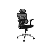 SILLA DE OFICINA ERGONOMICA EQUIP 651053 PREMIUM COLOR NEGRO TAPICERIA MALLA 5 POSICIONES