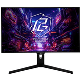 MONITOR ASROCK PGO27QFS,27",QHD (2560X1440),240HZ,1500:1,0.03MS,2HDMI+2DP,WIFI+3USB3.2+TYPE C,NEGRO