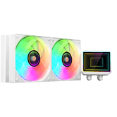 SISTEMA DE REFRIGERACION LIQUIDA MARS GAMING ML-TWO240W 2x120mm ARGB 450W TDP COLOR BLANCO