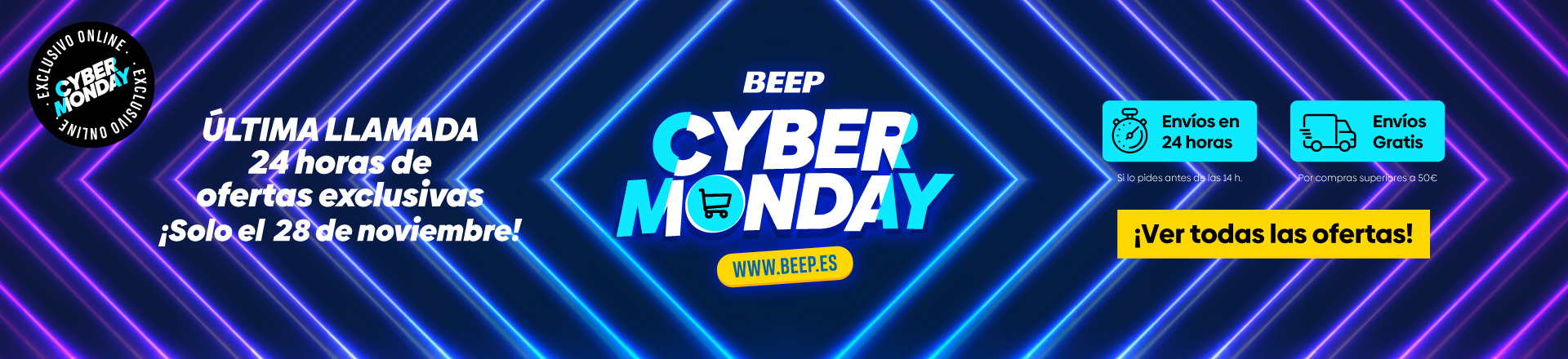 Ofertas Cyber Monday Beep